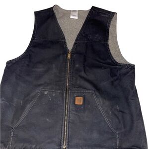 Carhartt Black Sun Faded Sherpa Lined Vest